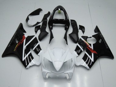 Billigste Honda CBR600 F4i Motorrad Verkleidung 2001-2003 - Weiss Glanzendes Schwarz F Sport