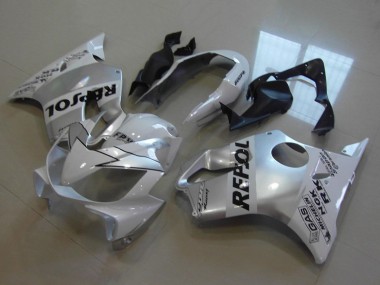 Billigste Honda CBR600 F4i Motorrad Verkleidung 2004-2007 - Weiss Silber Schwarz Repsol