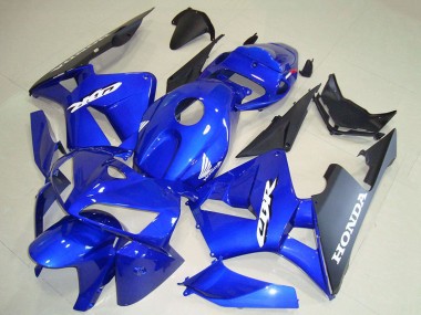 Billigste Honda CBR600RR Motorrad Verkleidung 2005-2006 - Blau Schwarz Weiss Aufkleber