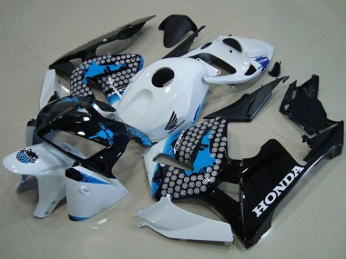 Billigste Honda CBR600RR Motorrad Verkleidung 2005-2006 - Weiss Blau Schwarz