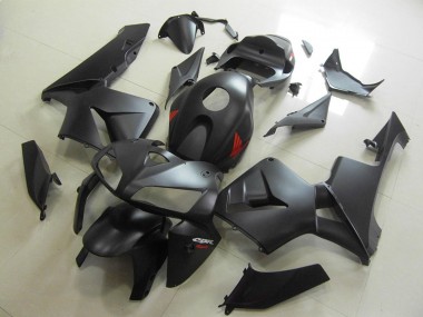 Billigste Honda CBR600RR Motorrad Verkleidung 2005-2006 - Matt Schwarz Rot Aufkleber