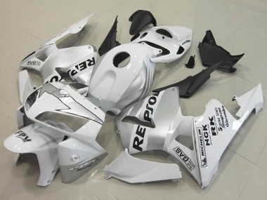 Billigste Honda CBR600RR Motorrad Verkleidung 2005-2006 - Weiss Silber Schwarz Repsol
