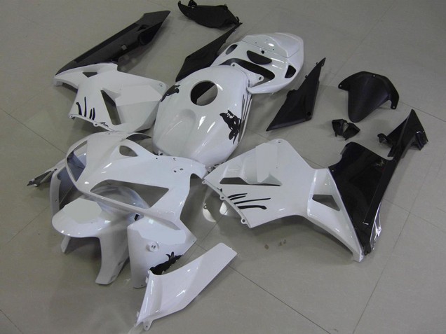 Billigste Honda CBR600RR Motorrad Verkleidung Kit 2005-2006 - Weiss Schwarz
