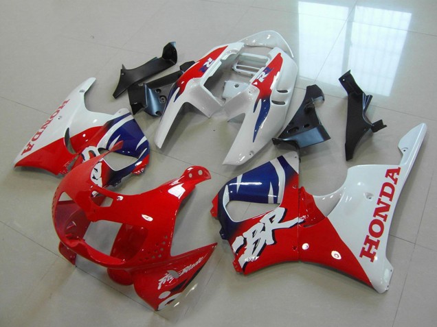 Billigste Honda CBR900RR 893 Motorrad Verkleidung 1996-1997 - Weiss Rot Blau