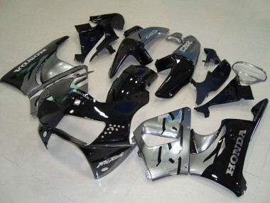 Billigste Honda CBR900RR 919 Motorrad Verkleidung 1998-1999 - Silber Glanzendes Schwarz
