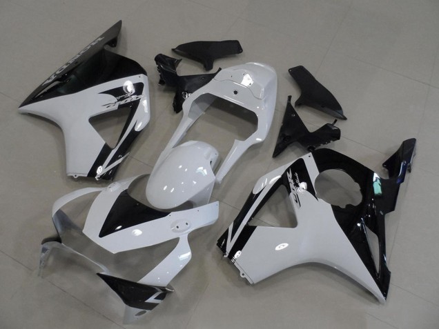 Billigste Honda CBR900RR 954 Motorrad Verkleidung 2002-2003 - Weiss Glanzendes Schwarz