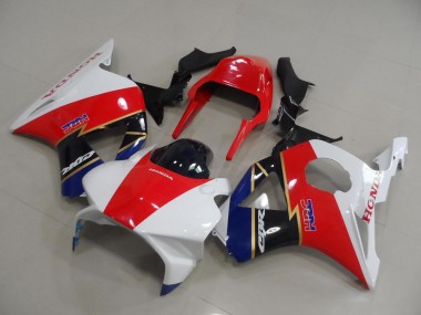 Billigste Honda CBR900RR 954 Motorrad Verkleidung 2002-2003 - Rot Weiss Dunkel Blau