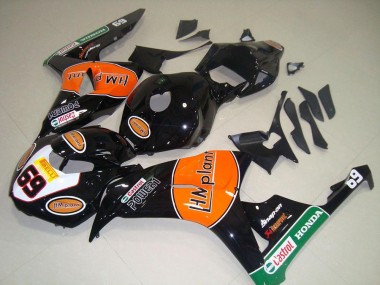 Billigste Honda CBR1000RR Motorrad Verkleidung 2006-2007 - Glanzendes Schwarz Orange Grun Hm Plant Rennen 69