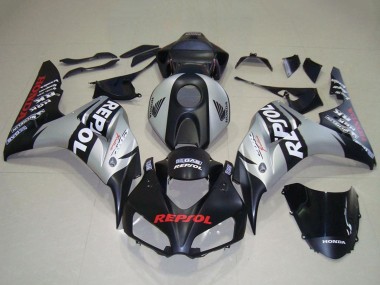 Billigste Honda CBR1000RR Motorrad Verkleidung 2006-2007 - Silber Matt Schwarz Repsol