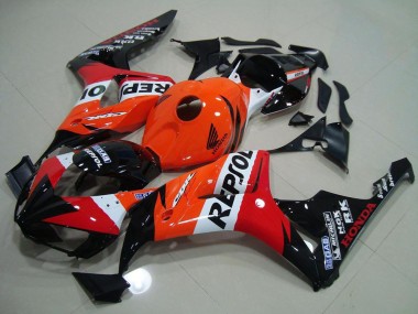 Billigste Honda CBR1000RR Motorrad Verkleidung Kit 2006-2007 - Orange Weiss Rot Glanzendes Schwarz Repsol