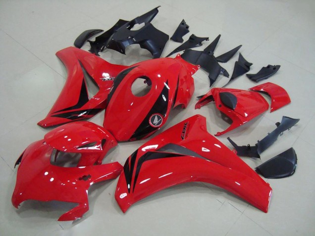 Billigste Honda CBR1000RR Motorrad Verkleidung Kit 2008-2011 - Rot Glanzendes Schwarz OEM Stil