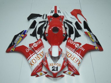 Billigste Honda CBR1000RR Motorrad Verkleidung 2012-2016 - Weiss Rot Glanzendes Schwarz Xerox 21