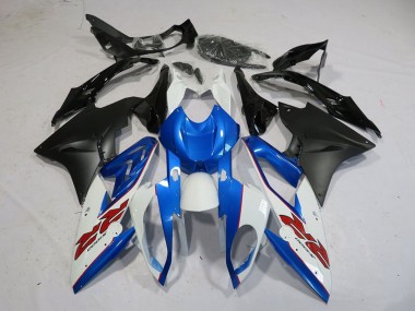 Billigste BMW S1000RR Motorrad Verkleidung 2015-2016 - Weiss Blau Matt Schwarz