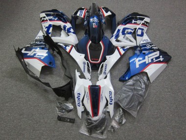 Billigste BMW S1000RR Motorrad Verkleidung 2015-2016 - Weiss Rot Blau HP Tyco