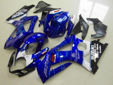 Billigste Suzuki GSXR 1000 Motorrad Verkleidung 2007-2008 - Blau Weiss Schwarz Corona