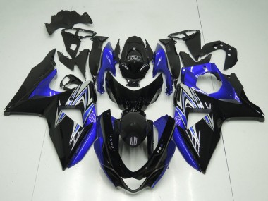 Billigste Suzuki GSXR 1000 Motorrad Verkleidung 2009-2016 - Glanzendes Schwarz Blau