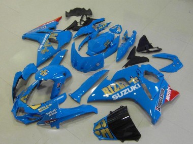 Billigste Suzuki GSXR 1000 Motorrad Verkleidung 2009-2016 - Blau Gold Rizla Motul