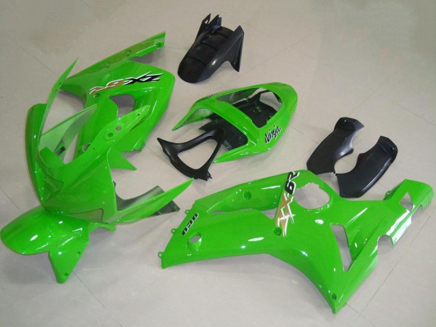 Billigste Kawasaki ZX6R Motorrad Verkleidung 2003-2004 - Grun