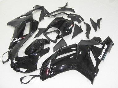 Billigste Kawasaki ZX6R Motorrad Verkleidung 2007-2008 - Glanzendes Schwarz