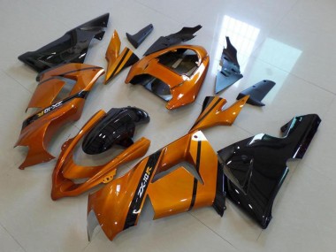 Billigste Kawasaki ZX10R Motorrad Verkleidung 2004-2005 - Gold Schwarz
