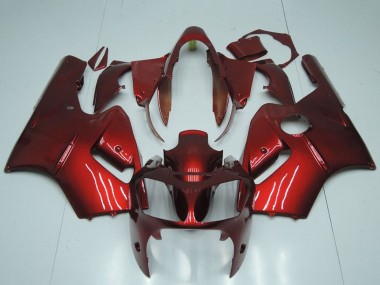 Billigste Kawasaki ZX12R Motorrad Verkleidung 2000-2001 - Bonbon Rot