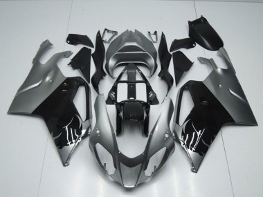 Billigste Aprilia RSV1000 Motorrad Verkleidung 2003-2006 - Glanzendes Schwarz Grau