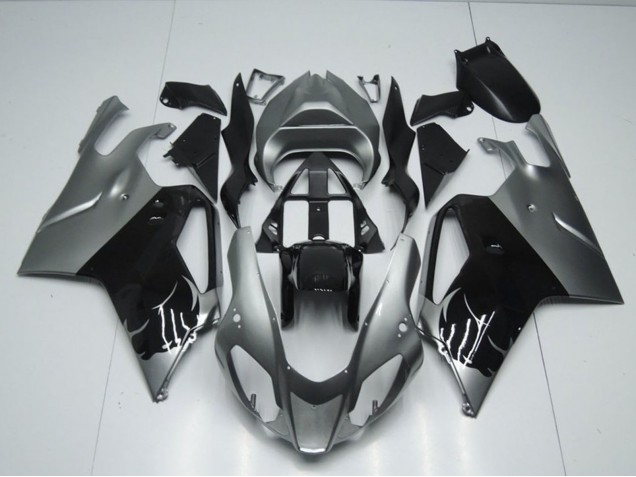 Billigste Aprilia RSV1000 Motorrad Verkleidung 2003-2006 - Glanzendes Schwarz Grau