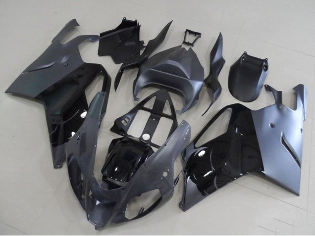 Billigste Aprilia RSV1000 Motorrad Verkleidung 2003-2006 - Glanzendes Schwarz Grau