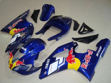 Billigste Yamaha YZF R1 Motorrad Verkleidung 2000-2001 - Blau Weiss Gelb Red Bull
