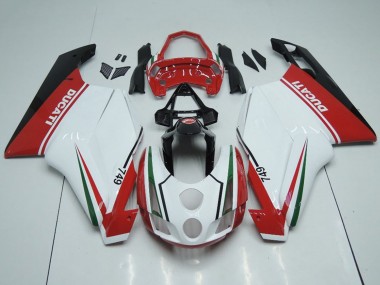 Billigste Ducati 749 Motorrad Verkleidung 2003-2004 - Weiss Rot Grun Glanzendes Schwarz