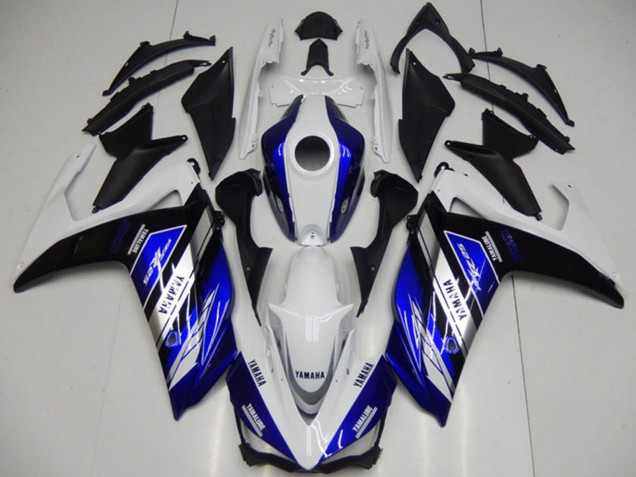 Billigste Yamaha YZF R3 Motorrad Verkleidung 2015-2018 - Weiss Blau Schwarz Yamalube