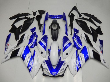 Billigste Yamaha YZF R3 Motorrad Verkleidung 2015-2018 - Weiss Blau Schwarz Yamalube ENEOS