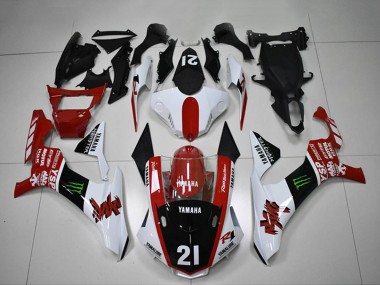 Billigste Yamaha YZF R1 Motorrad Verkleidung 2015-2019 - Weiss Rot Glanzendes Schwarz Grun Monster Motul YSP