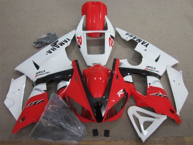 Billigste Yamaha YZF R1 Motorrad Verkleidung 1998-1999 - Weiss Rot Schwarz