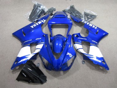 Billigste Yamaha YZF R1 Motorrad Verkleidung 1998-1999 - Blau Weiss mit Aufkleber