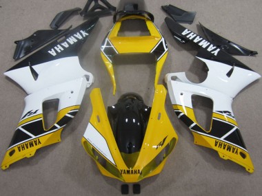 Billigste Yamaha YZF R1 Motorrad Verkleidung 2000-2001 - Gelb Weiss Schwarz