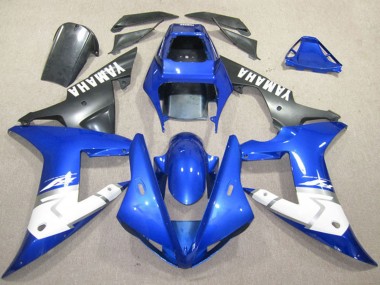 Billigste Yamaha YZF R1 Motorrad Verkleidung 2002-2003 - Blau Weiss Matt Schwarz