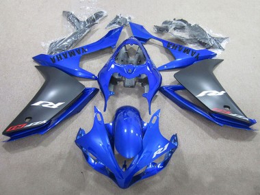 Billigste Yamaha YZF R1 Motorrad Verkleidung 2007-2008 - Blau Matt Schwarz