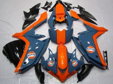 Billigste Yamaha YZF R1 Motorrad Verkleidung 2007-2008 - Dunkel Blau Orange Gulf