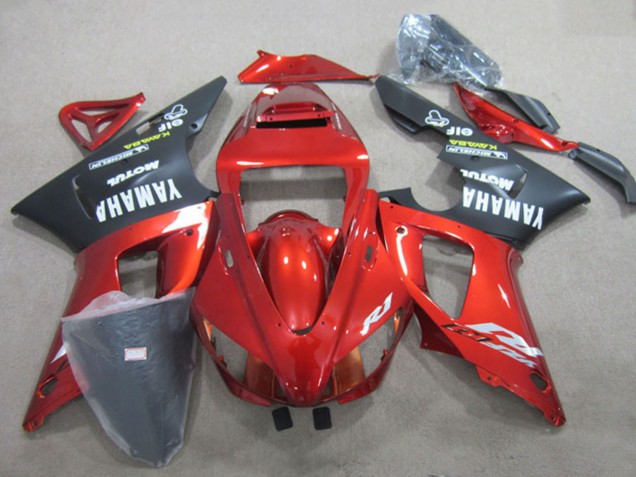 Billigste Yamaha YZF R1 Motorrad Verkleidung 2009-2011 - Rot Matt Schwarz