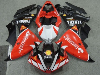 Billigste Yamaha YZF R1 Motorrad Verkleidung 2009-2011 - Rot Weiss Schwarz Santunder Rot