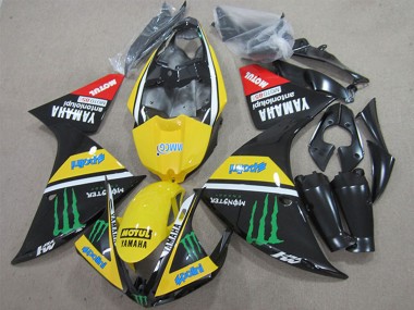 Billigste Yamaha YZF R1 Motorrad Verkleidung 2009-2011 - Gelb Weiss Schwarz Rot Grun Motul Monster