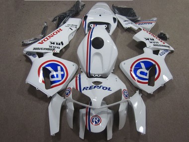 Billigste Honda CBR600RR Motorrad Verkleidung 2005-2006 - Weiss Blau Repsol