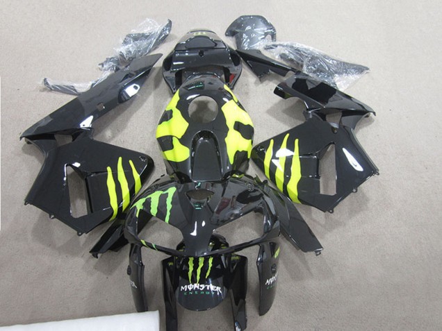 Billigste Honda CBR600RR Motorrad Verkleidung 2007-2008 - Glanzendes Schwarz Gelb Grun Monster