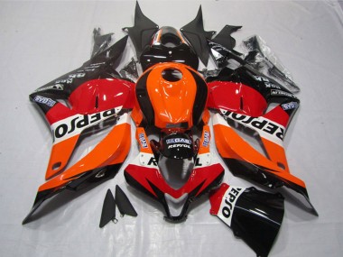 Billigste Honda CBR600RR Motorrad Verkleidung Kit 2009-2012 - Orange Weiss Rot Glanzendes Schwarz Repsol