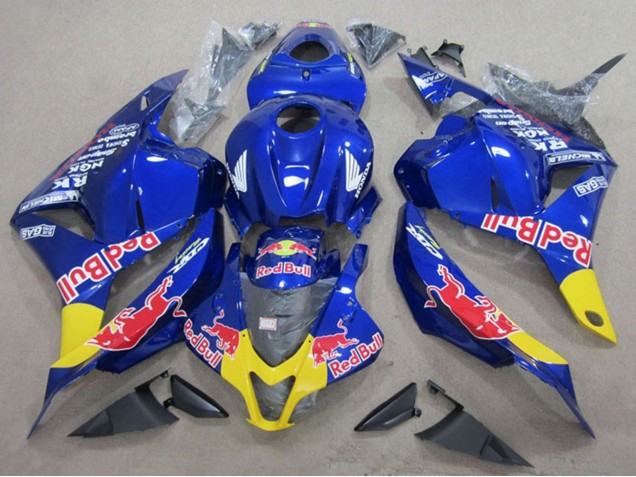 Billigste Honda CBR600RR Motorrad Verkleidung 2009-2012 - Blau Gelb Red Bull