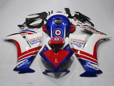 Billigste Honda CBR1000RR Motorrad Verkleidung 2012-2016 - Weiss Rot Blau Royal Air Force Reserves