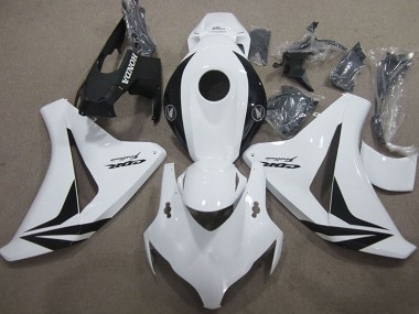 Billigste Honda CBR1000RR Motorrad Verkleidung 2008-2011 - Weiss Glanzendes Schwarz Fireblade