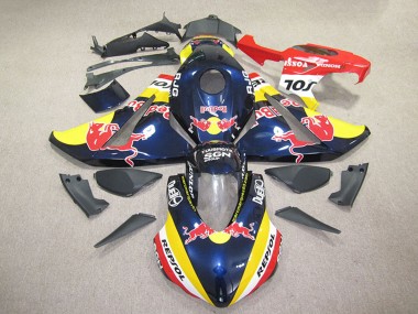 Billigste Honda CBR1000RR Motorrad Verkleidung 2008-2011 - Dunkel Blau Gelb Rot Repsol Red Bull