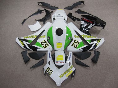 Billigste Honda CBR1000RR Motorrad Verkleidung 2008-2011 - Weiss Grun Gelb Glanzendes Schwarz Hannspree 52
